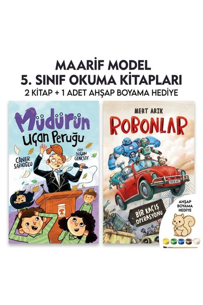 Timaş Yayınları MAARİF MODEL 5. SINIF OKUMA KİTAPLARI Müdürün Uçan Peruğu-Rob...