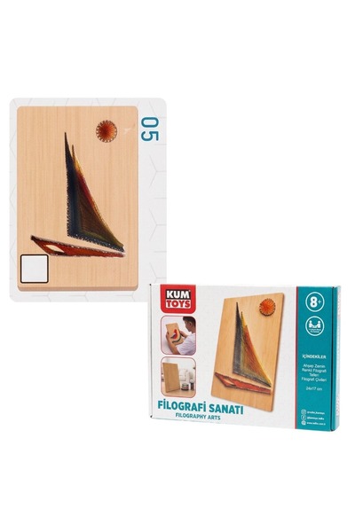 Kumtoys Filografi Sanatı 24x17cm 05 Yelken