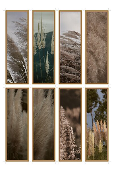 OEM Semne de carte set de 8 ploi de pampas, design floral elegant, carton pre...