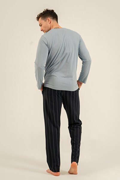 Arnetta Striped father son pajama set, 100% cotton, adult and children's paja...
