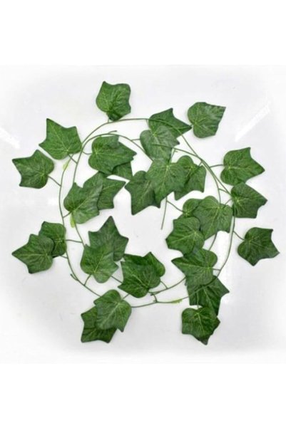 DRAMA HOME Artificial Ivy Leaf Garland Set of 12 Green
