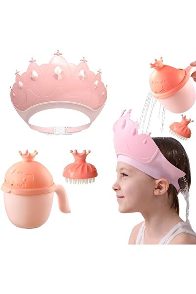 Yelajoy Baby Shower Cap Shield, Ear Protector Cap for Baby Shampoo & Bath (Pi...