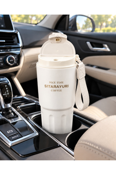 ARVALE 600 ml Paslanmaz Çelik Vakumlu Termos Bardak – Sıcak Soğuk İçecek Term...