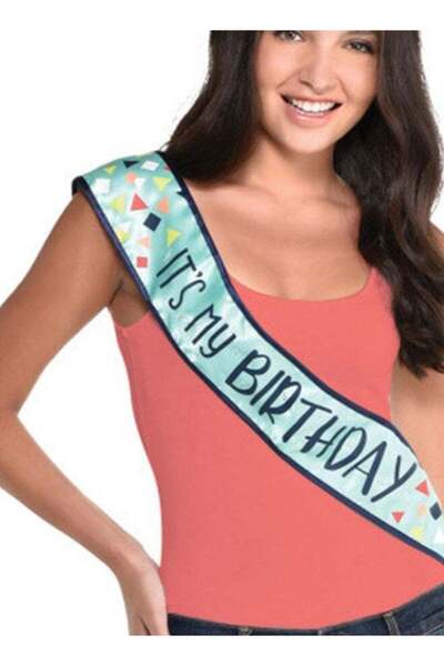 Generic A Reason To Celebrate Light-Up Fabric Sash 30x3inch Party Favors Part...