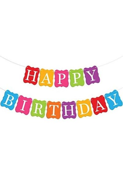 Generic Rainbow Happy Birthday Banner for Birthday Party Decorations