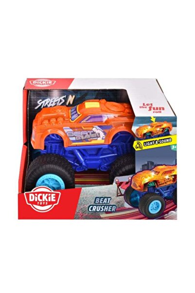 Generic Beat Crusher Monster Truck 17cm Wind-Up Car with Light, Music and Rub...