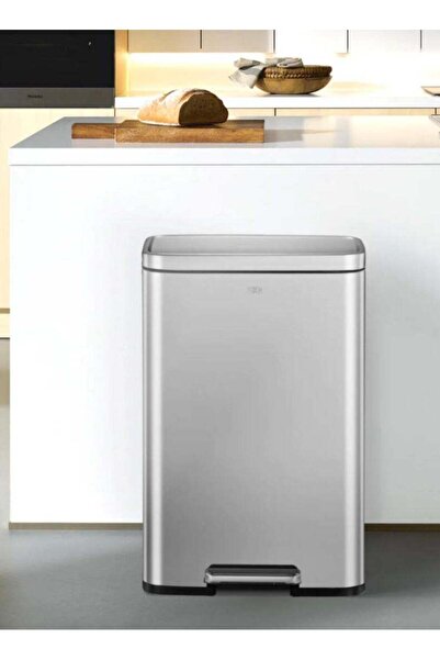EKO Rectangular Step Bin with Soft Close Lid | Trash Can for Kitchen and Bath...