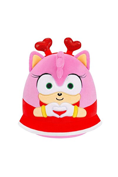 Generic Squishmallows Sonic The Hedgehog Amy Rose with Hearts Headband and He...