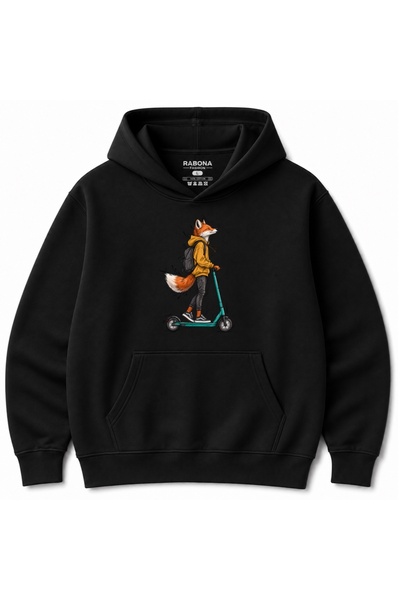 Rabona Fashion Φούτερ με σχέδιο Urban Fox Scooter Adventure