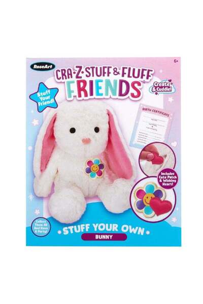 Generic Cra-Z-Art Rose Art Cra-Z-Stuff & Fluff Friends Stuff Your Own Bunny P...