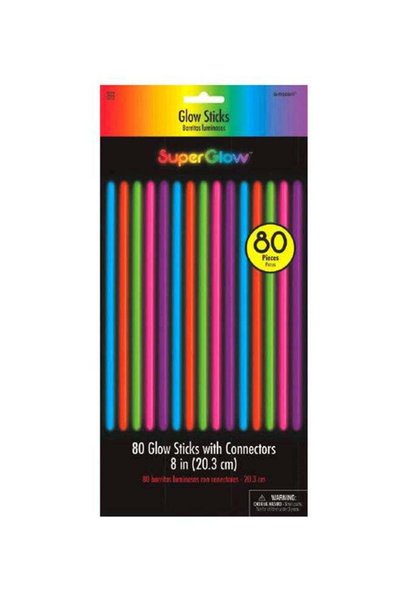 Generic 80-Piece Luminous Sticks Set 8inch Party Accessories Party Supplies 8...