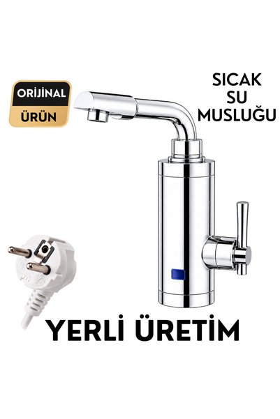 Sıcak Musluk Elektrikli Ani Su Isıtıcı ASG-5C Krom