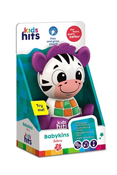 Generic Kids Hits Babykins Zebra – Interactive Sensory Plush Toy with Lights,...