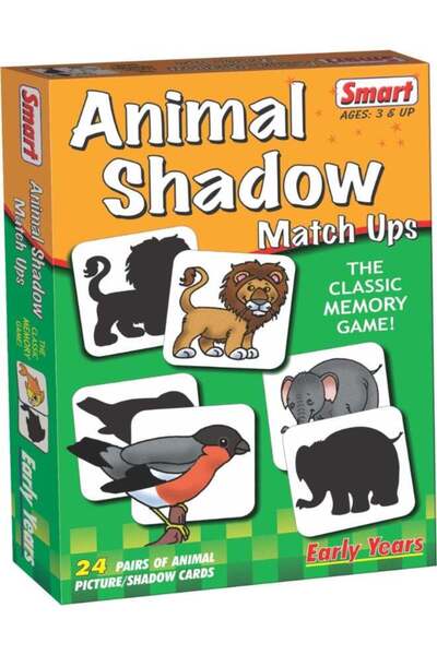 Generic Creative's Smart Animal Shadow Match Ups Game for Kids - 24 Pairs of ...