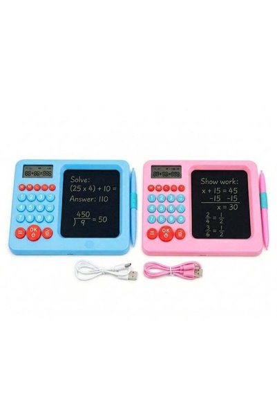 Generic Kids LCD Writing Tablet with Calculator & Stylus – Reusable Drawing a...