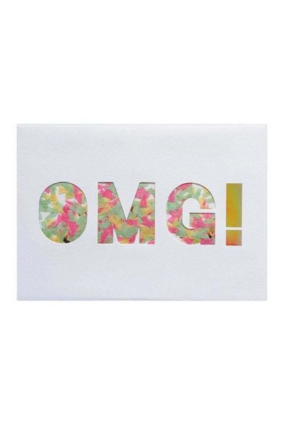 Generic OMG Confetti card