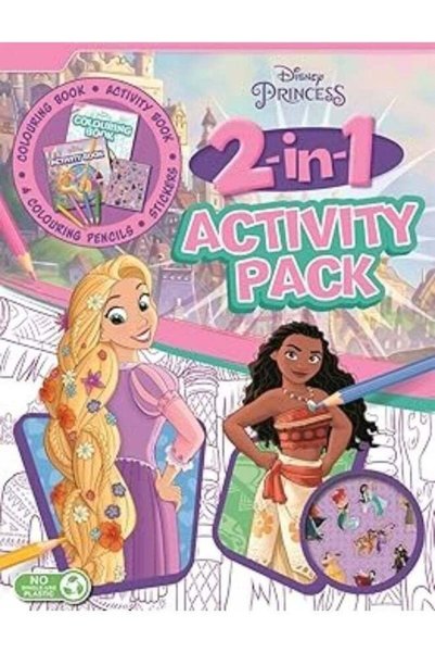 Generic Disney Princess: 2-in-1 Activity Pack – Kids Activity Book | Sticker ...