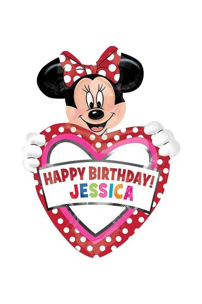Generic Personalised Minnie Balloon Birthday Decorations Party Supplies