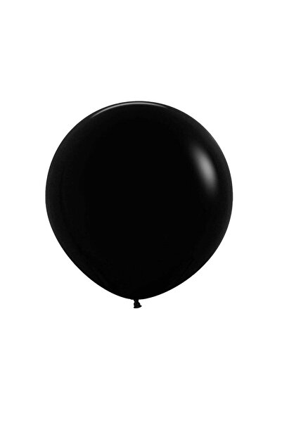 Generic Sempertex 3 pcs, 24" Round Balloons, Fashion Black, Latex Balloons