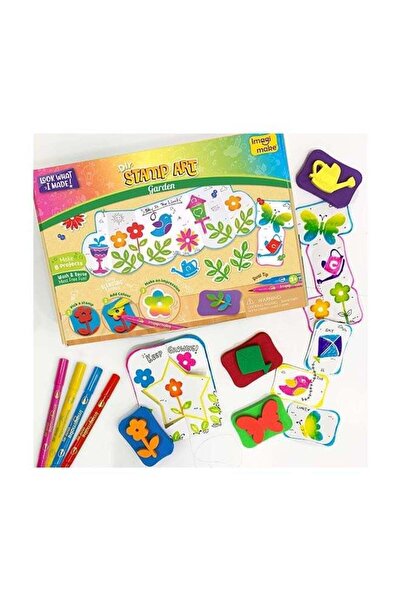 Generic Stamp Art - Garden - Coloring & Stamping Set - for Girls & Boys 3 Yea...