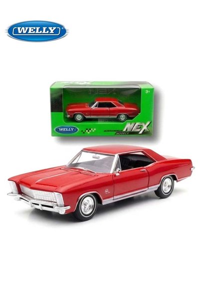 Generic Welly 1:24 Scale -Classic Buick Riviera 1965 Die-Cast Model Car 1:24 ...