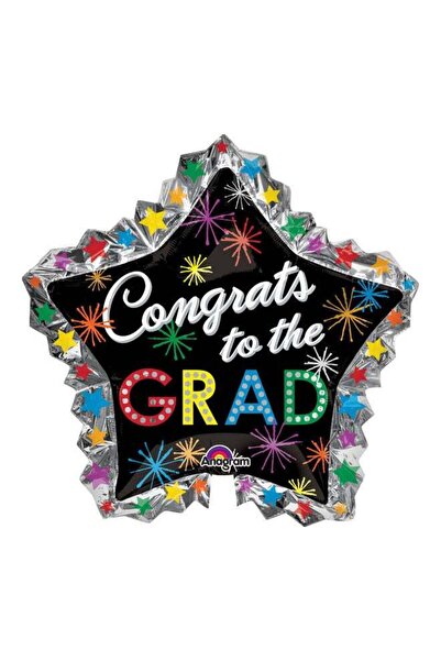 Generic Congrats to the Grad Bursts Super Shape Balloon 34inch Decorations Pa...