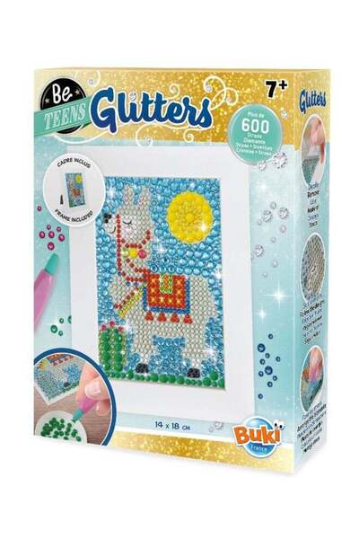 Generic Be Teens Glitters - Llama – Craft Kit | Self adhesive llama board wit...