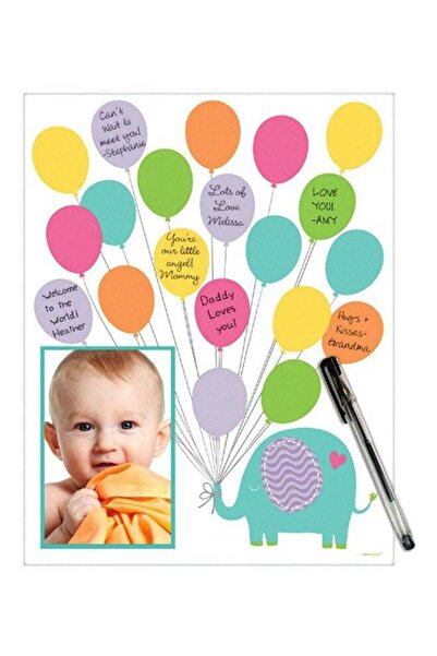 Generic Paper Autograph Party Supplies for Baby Shower