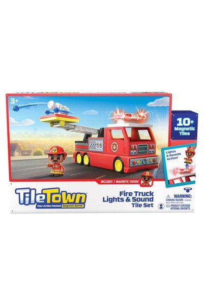 Generic Tile Town Fire Truck Lights & Sounds Tile Set
