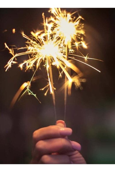 Generic Rose Gold Sparkler Candle Set - Pack of 10