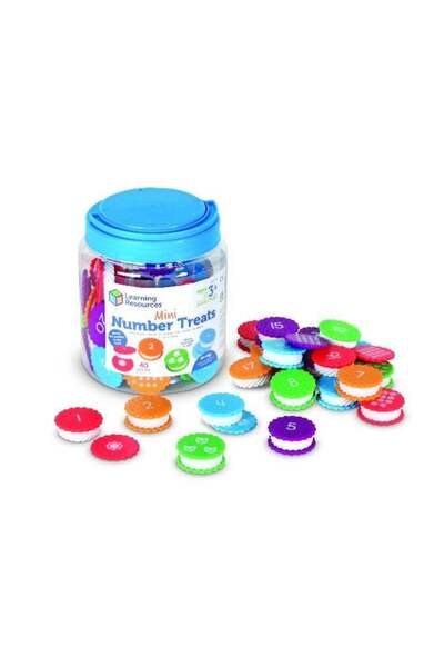 Generic Mini Number Treats (20-Piece Set, Number Matching, Ages 2+)