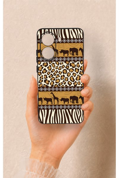Vip Case Poco X7 Pro Compatible African Safari Patterned Silicone Case