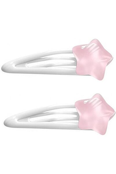 lunirawear 10 Pcs Jelly Feeling Pink Star Hair Clips for Women Girls, Mini an...