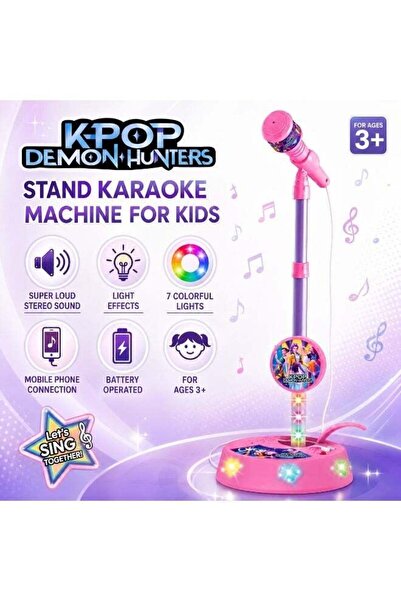 Generic Huntrix Stand Karaoke Machine for Kids, Singing Toys Gifts for 3Y+ Gi...
