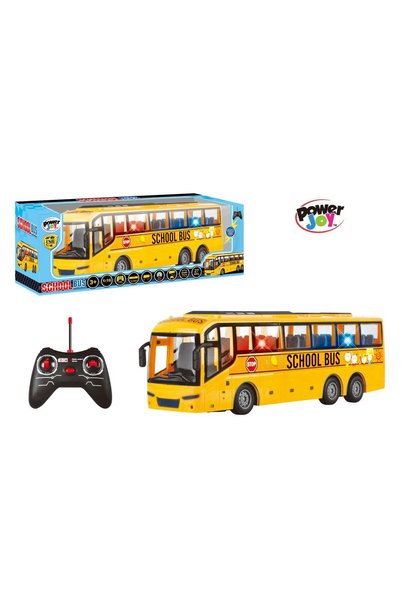 Generic Power Joy Remote Control School Bus with Light | Toy Vehicle | Gift f...