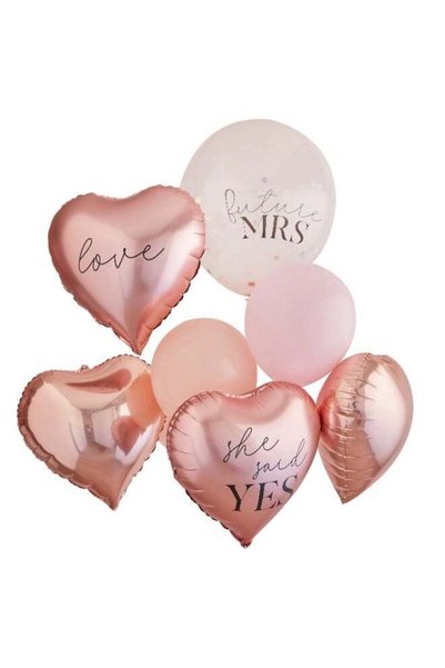 Generic Rose Gold Hen Party Balloons Bundle