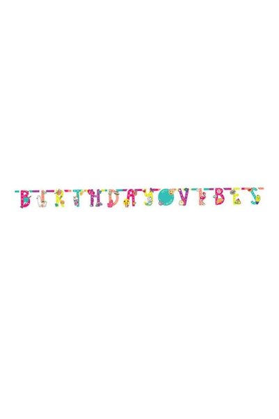 Generic Birthday Jumbo Letter Banner 10.5feet Birthday Theme Decorations Part...