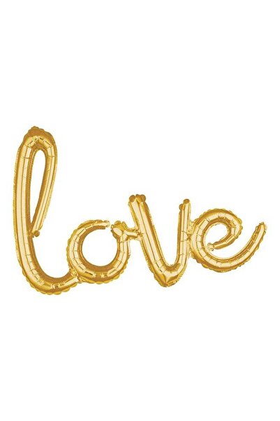 Generic Love Phrase Gold Foil Balloon 78x53centimeter Decorations Party Suppl...