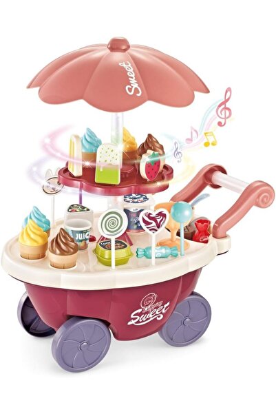 Generic Mini Panda Mini Candy Cart for Kids 3+ - Interactive Toy with Music a...