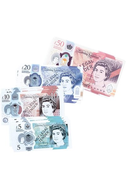 Generic Learning Resources UK Money Set (50 Notes) - Play Money for Kids