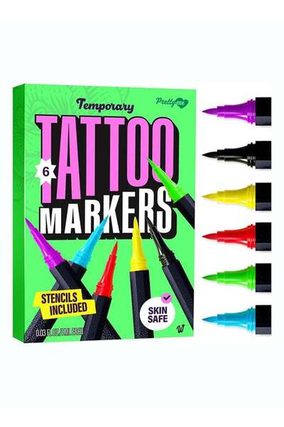 Generic Temporary Tattoos Markers - Henna Body Tattoo Kit for Girls & Adults ...