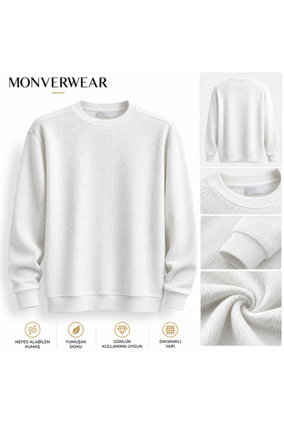 Baharlık Bisiklet Yaka Sweatshirt