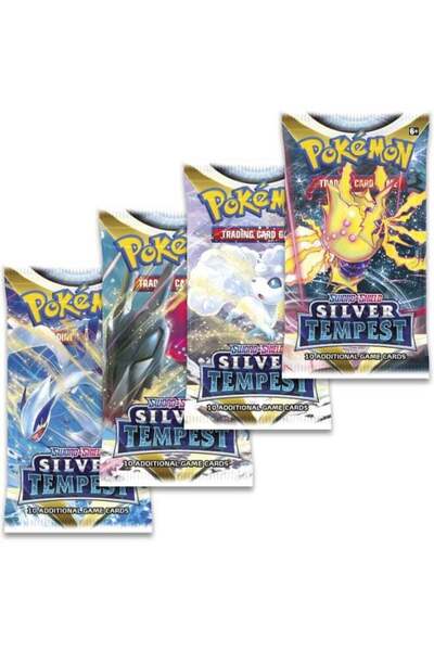 Generic Pokémon TCG Sword & Shield—Silver Tempest Booster Pack, 10 Trading Ca...