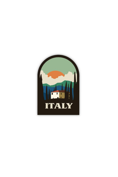 İtalya Sticker İtalyan Bayrağı Ülke Sticker Su Geçirmez UV Dayanıklı Termos Laptop Araba Bardak Sticker