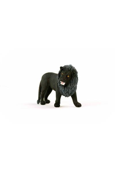 Generic Schleich Wild Life Roaring Lion Figure (Black)