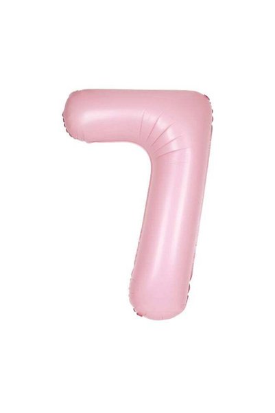 Generic 34" Matte Lovely Pink Number 7 Foil Balloon