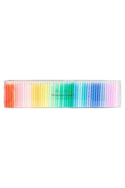 Generic Rainbow Twisted 50 Mini Candles