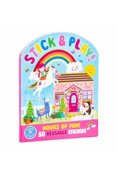 Generic Floss & Rock Rainbow Fairy Sticker Activity Book, 50+ Repositionable ...