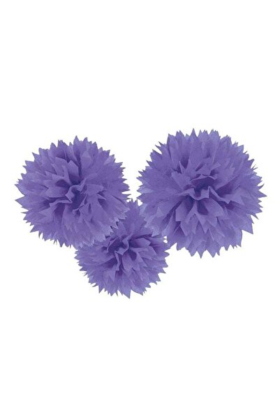 Generic 3-Piece Fluffy Decorative Paper Ball Set Decorations Party Supplies