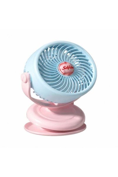 Generic Cute Clip-On Desktop Fan, Pink Portable Mini Fan for Desk, Stroller &...